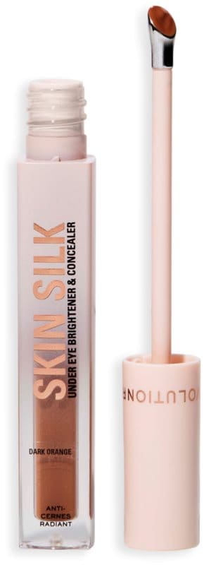 Revolution Beauty London Skin Silk Radiant Serum Under Eye Brightener & Concealer Dark Orange